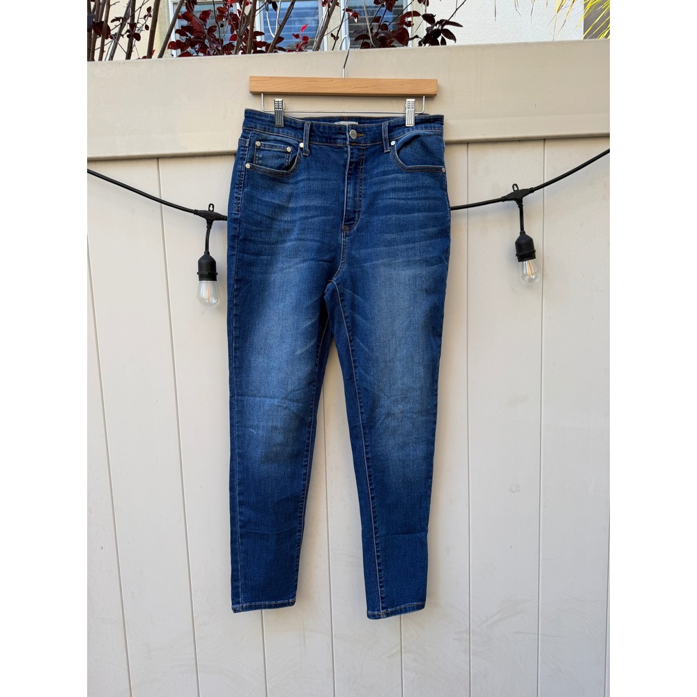 78 & Sunny Womens High Rise Skinny Jeans Medium Wash Blue Denim Size 12